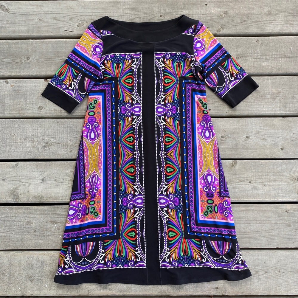 Eva Varro Tribal Pattern Dress